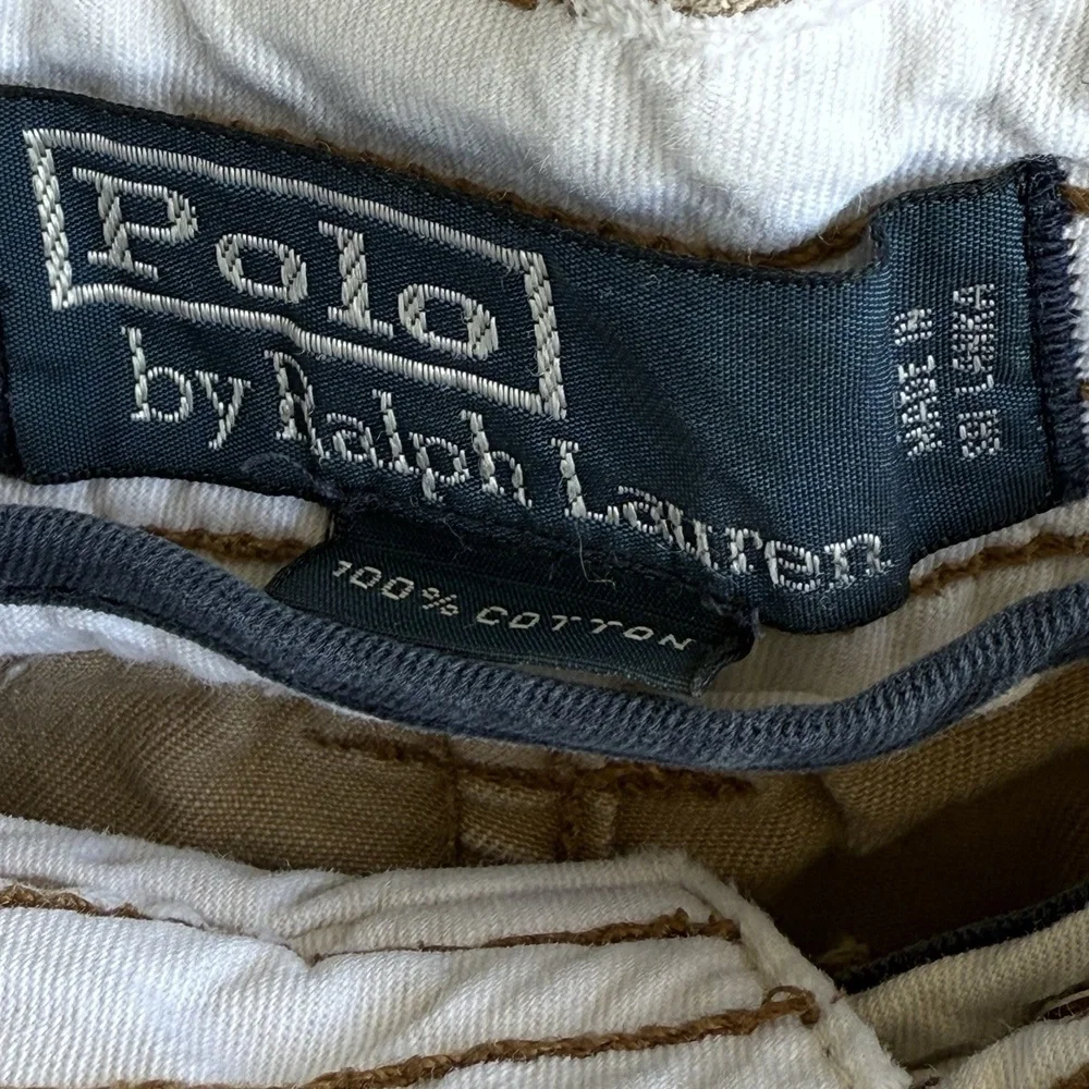 Polo Ralph Lauren Brown Cargo Shorts Men's Size 30 Casual Summer Wear Rockabilly